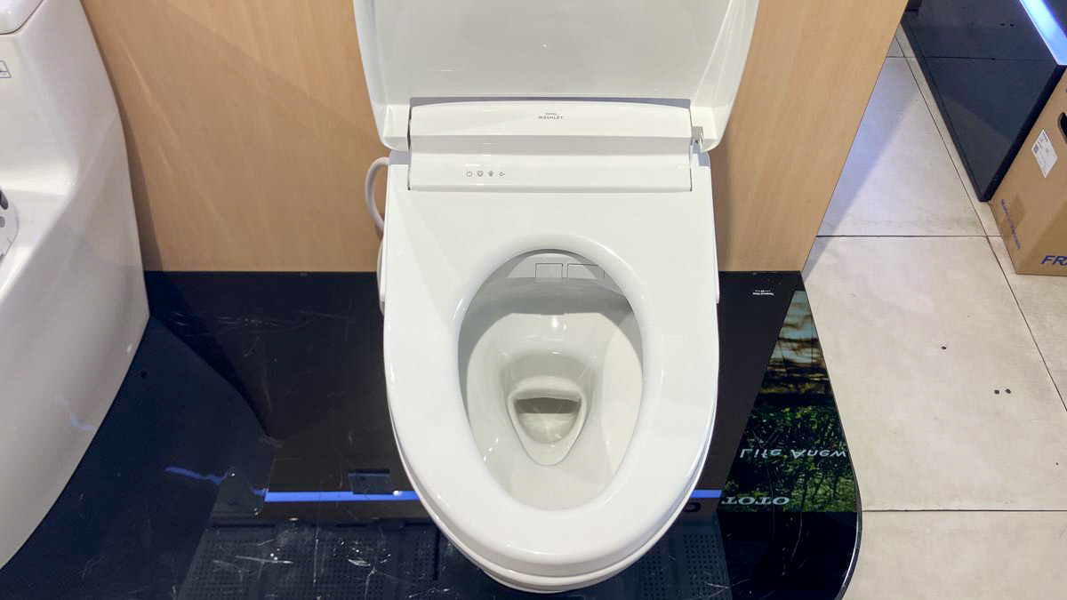 Bồn cầu TOTO MS885CDW25 1 khối nắp điện tử Washlet S5 TCF34461GAA giấu dây