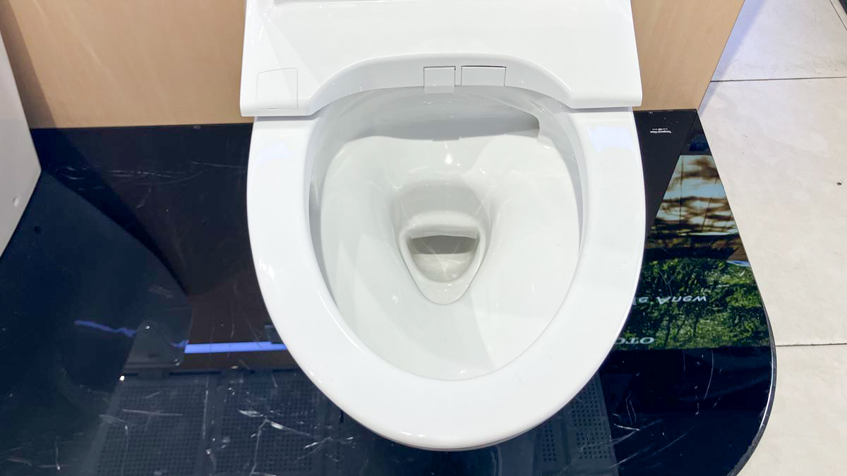 Bồn cầu TOTO MS885CDW25 1 khối nắp điện tử Washlet S5 TCF34461GAA giấu dây