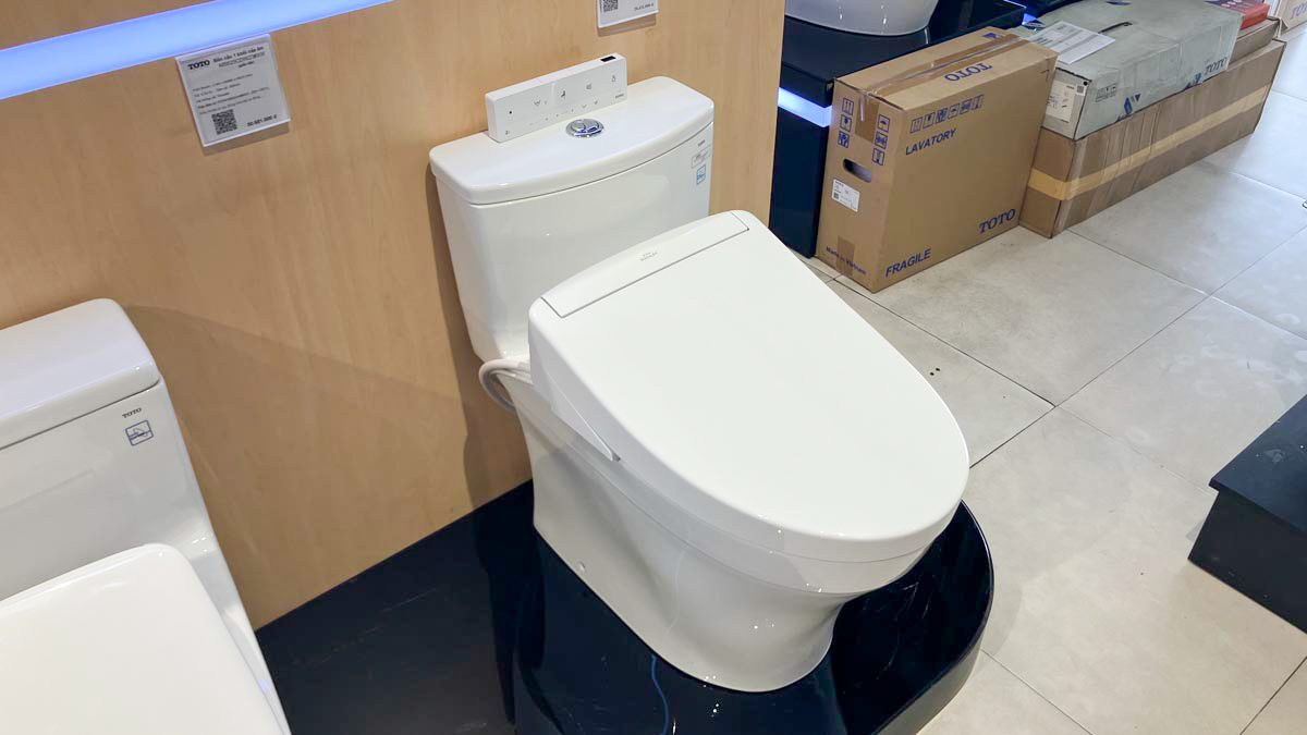 Bồn cầu TOTO MS885DW25 1 khối nắp điện tử Washlet S5 TCF34461GAA