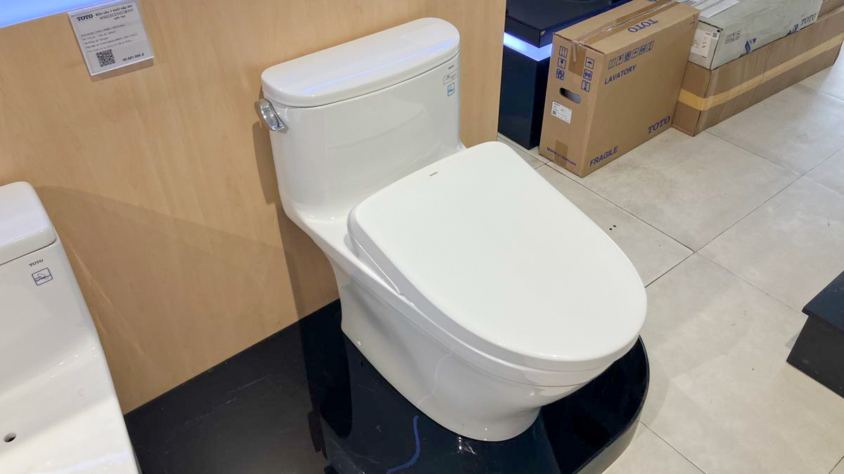 Bồn cầu TOTO MS887CRW23 1 khối nắp điện tử Washlet S7 TCF47360GAA giấu dây