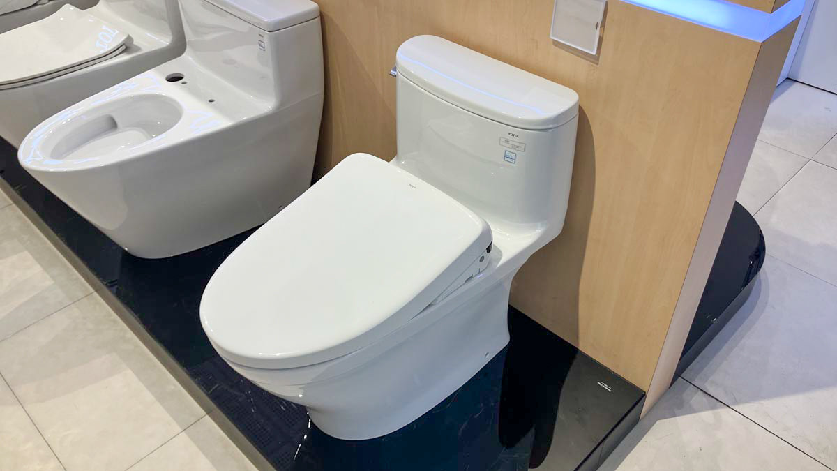 Bồn cầu TOTO MS887CRW23 1 khối nắp điện tử Washlet S7 TCF47360GAA giấu dây