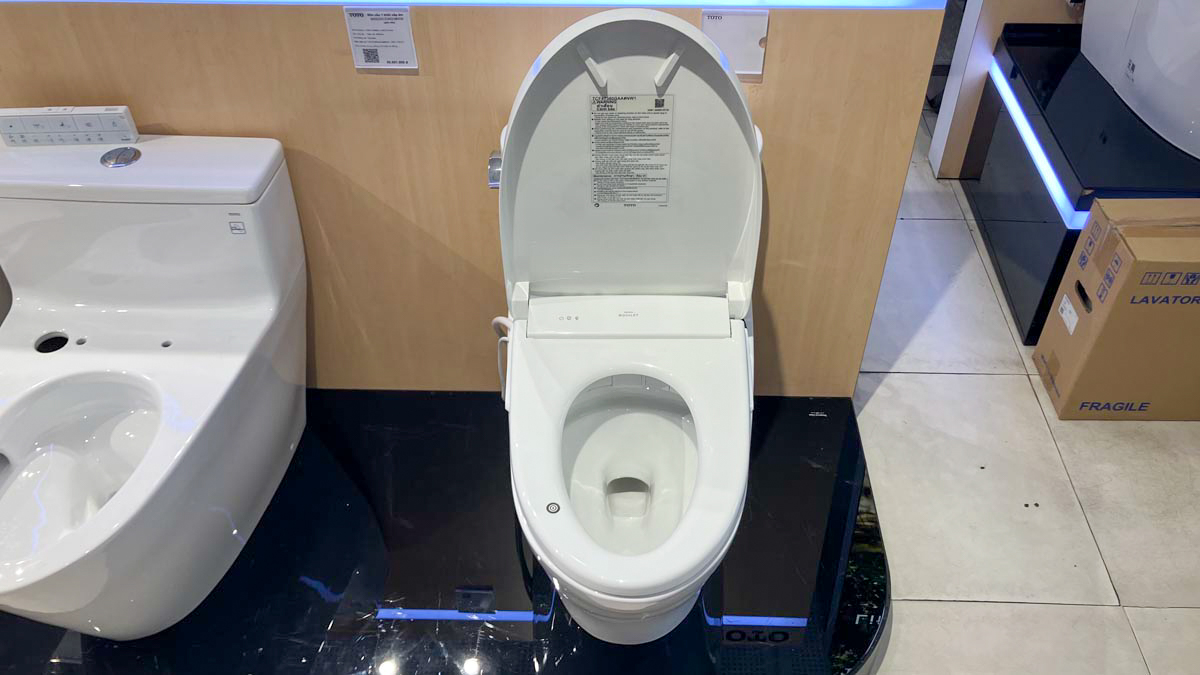 Bồn cầu TOTO MS887CRW23 1 khối nắp điện tử Washlet S7 TCF47360GAA giấu dây