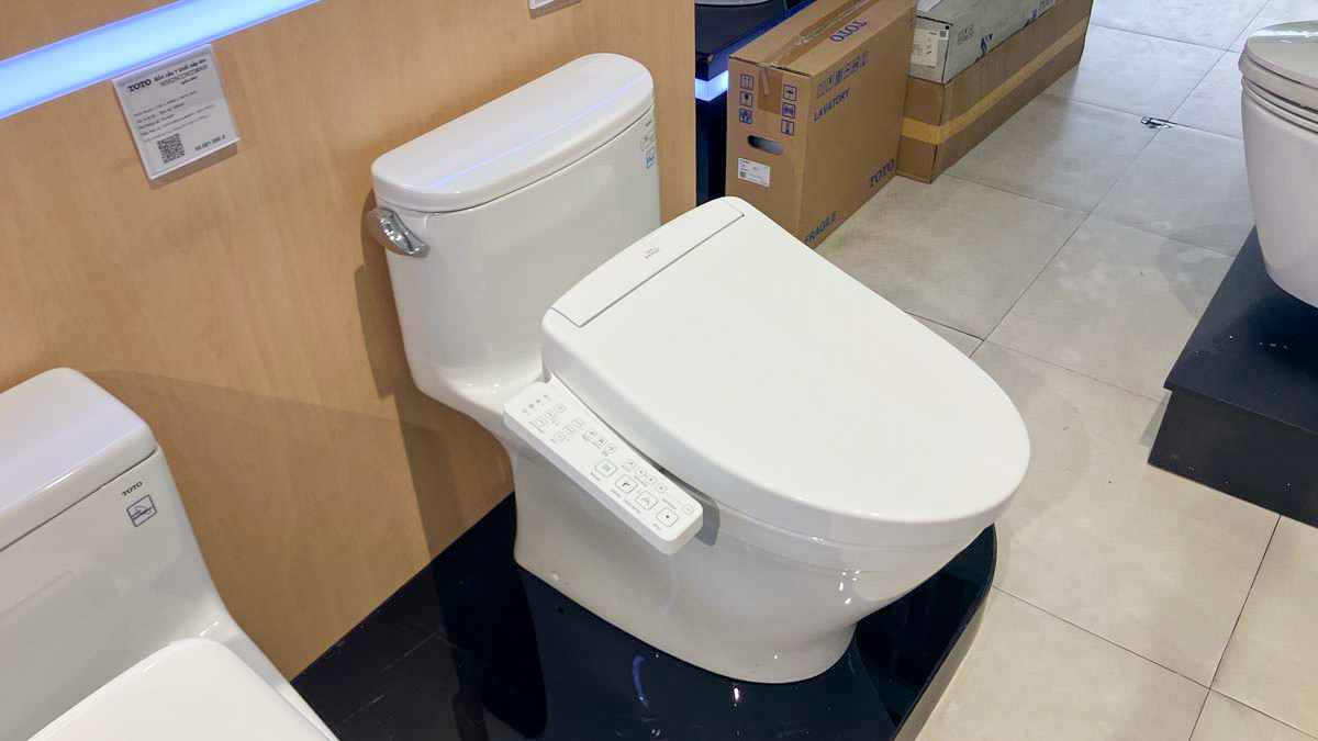 Bồn cầu TOTO MS887CRW24 1 khối nắp điện tử Washlet S2 TCF33461GAA giấu dây