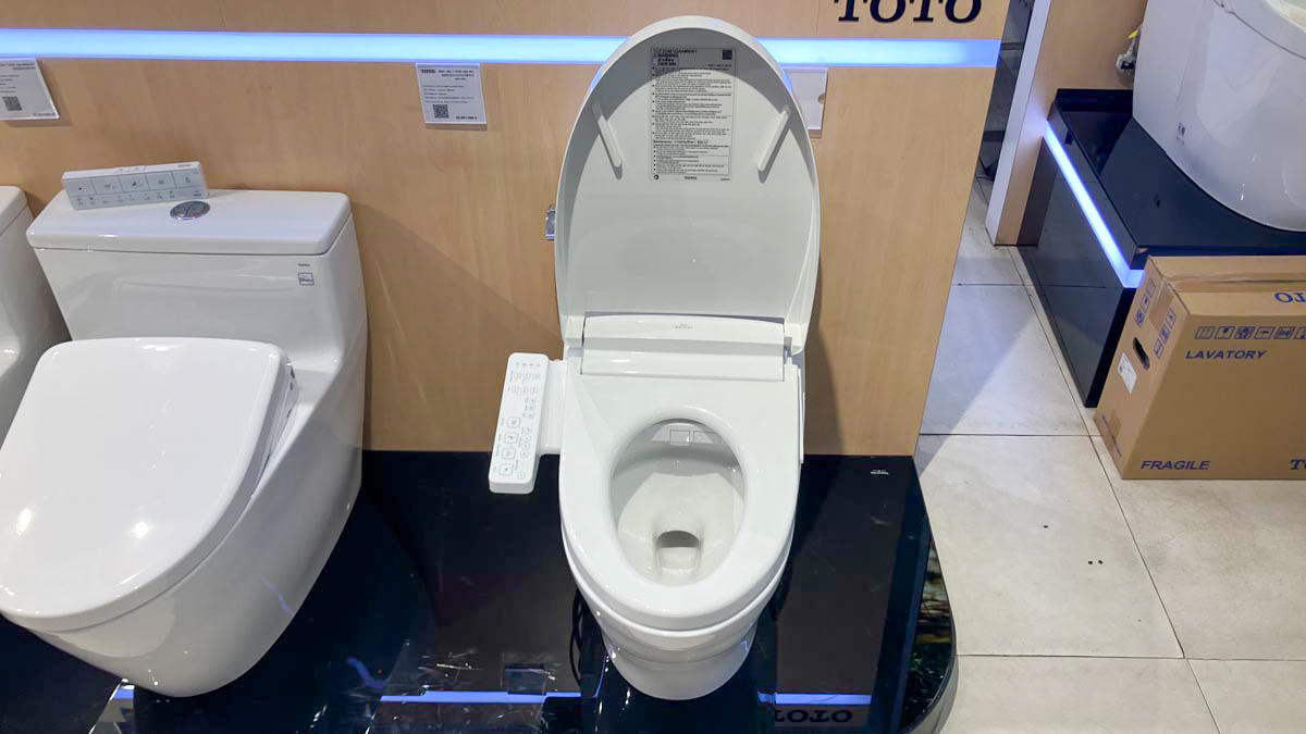 Bồn cầu TOTO MS887CRW24 1 khối nắp điện tử Washlet S2 TCF33461GAA giấu dây