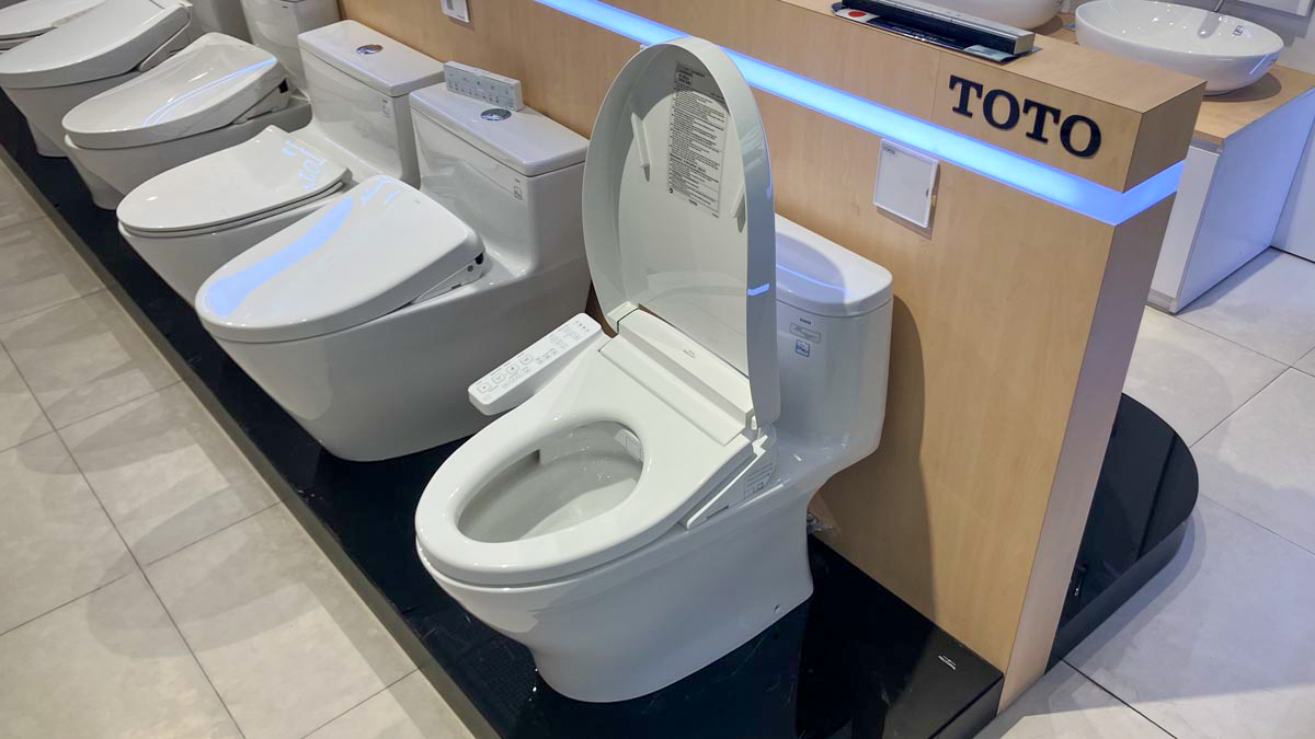 Bồn cầu TOTO MS887CRW24 1 khối nắp điện tử Washlet S2 TCF33461GAA giấu dây