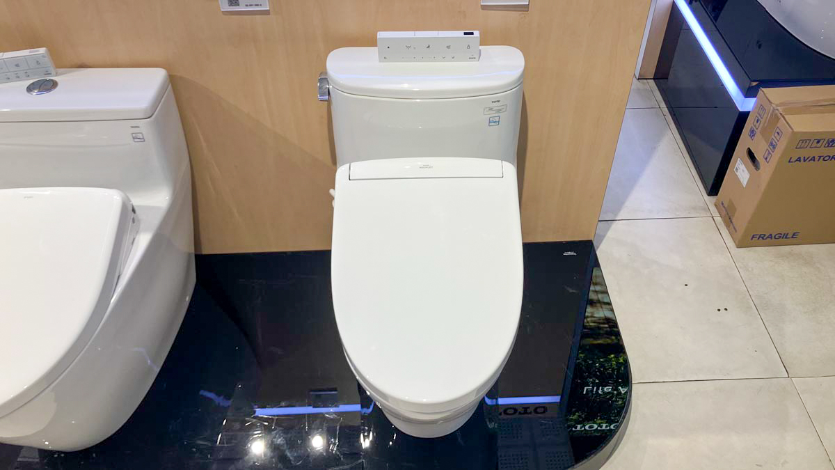 Bồn cầu TOTO MS887CRW25 1 khối nắp điện tử Washlet S5 TCF34461GAA giấu dây