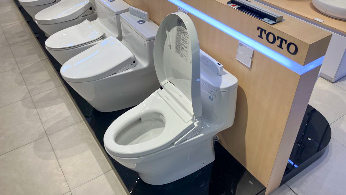 Bồn cầu TOTO MS887CRW25 1 khối nắp điện tử Washlet S5 TCF34461GAA giấu dây