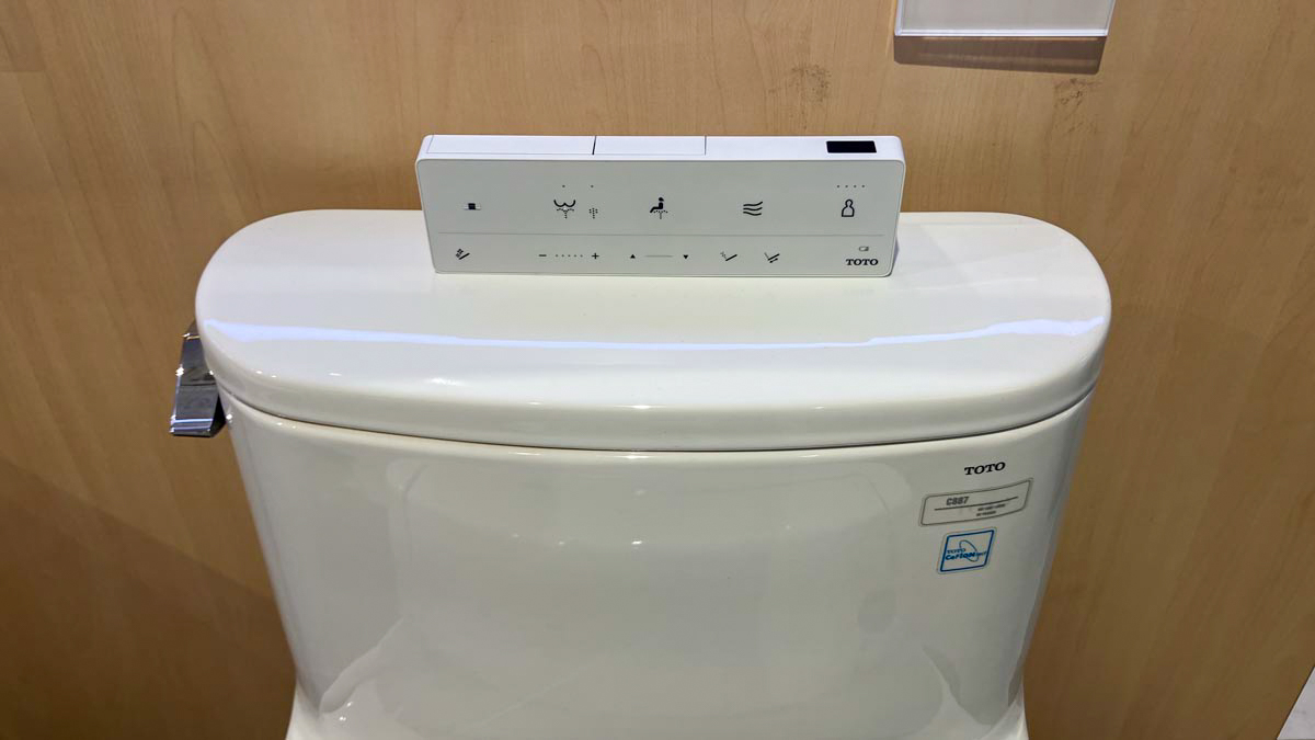 Bồn cầu TOTO MS887CRW25 1 khối nắp điện tử Washlet S5 TCF34461GAA giấu dây