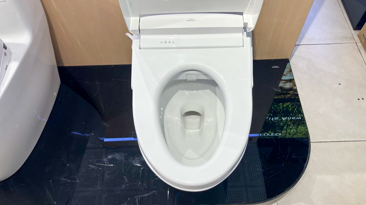 Bồn cầu TOTO MS887CRW25 1 khối nắp điện tử Washlet S5 TCF34461GAA giấu dây