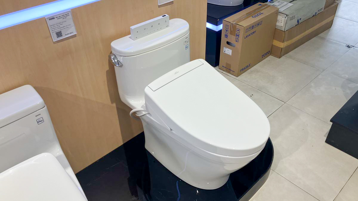 Bồn cầu TOTO MS887RW25 1 khối nắp điện tử Washlet S5 TCF34461GAA