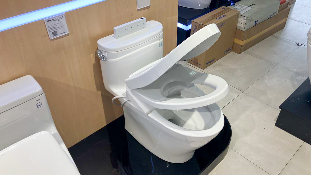 Bồn cầu TOTO MS887RW25 1 khối nắp điện tử Washlet S5 TCF34461GAA