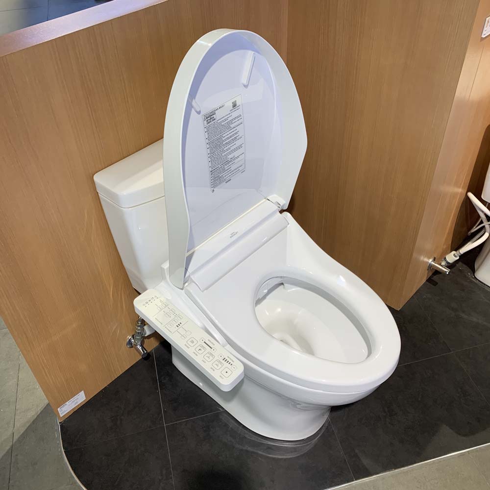 Bồn cầu TOTO MS889CDRW17 1 khối nắp điện tử Washlet C2 TCF23460AAA giấu dây