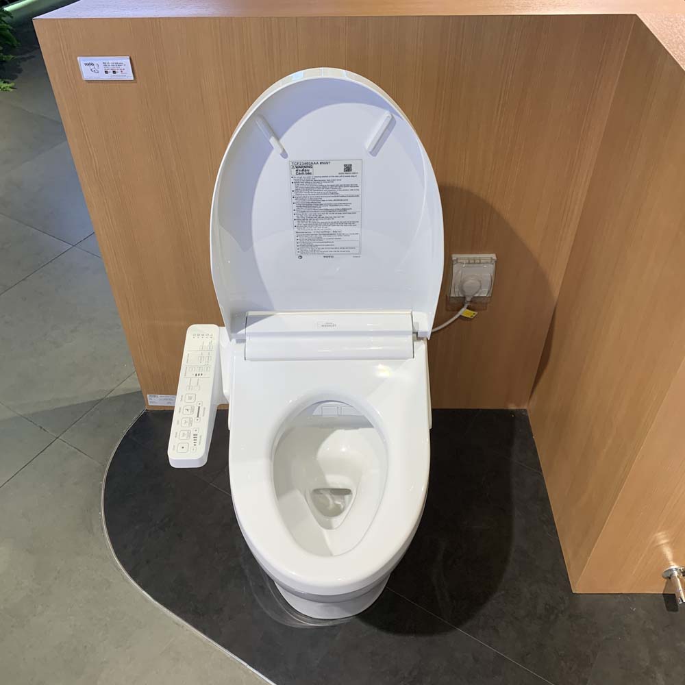 Bồn cầu TOTO MS889CDRW17 1 khối nắp điện tử Washlet C2 TCF23460AAA giấu dây