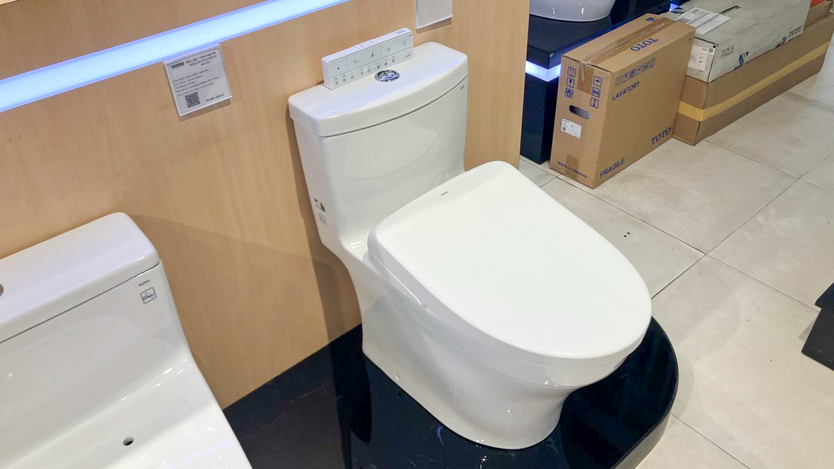 Bồn cầu TOTO MS889CDRW23 1 khối nắp điện tử Washlet S7 TCF47360GAA giấu dây