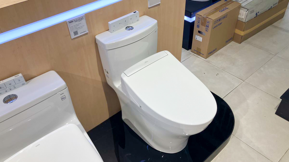 Bồn cầu TOTO MS889CDRW25 1 khối nắp điện tử Washlet S5 TCF34461GAA giấu dây