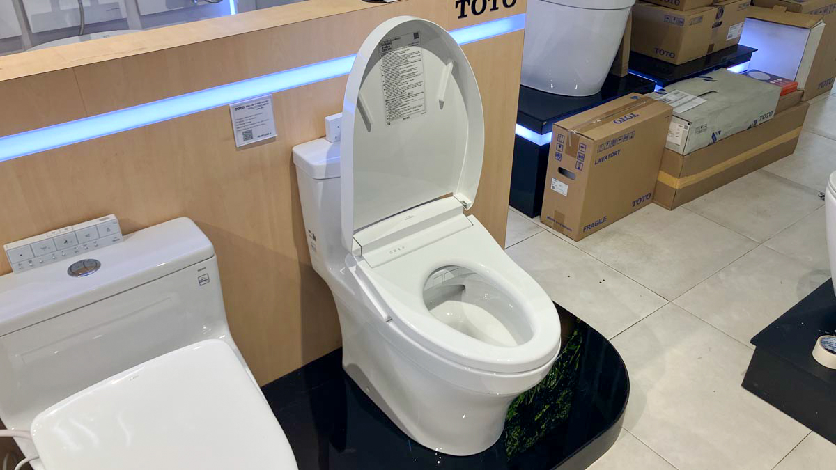 Bồn cầu TOTO MS889CDRW25 1 khối nắp điện tử Washlet S5 TCF34461GAA giấu dây