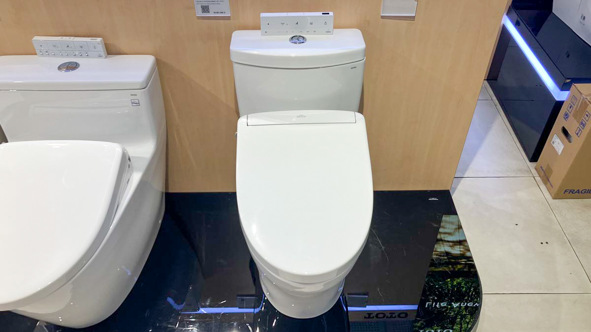 Bồn cầu TOTO MS889CDRW25 1 khối nắp điện tử Washlet S5 TCF34461GAA giấu dây