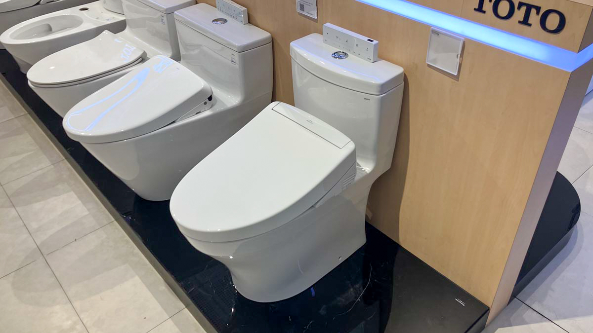 Bồn cầu TOTO MS889CDRW25 1 khối nắp điện tử Washlet S5 TCF34461GAA giấu dây