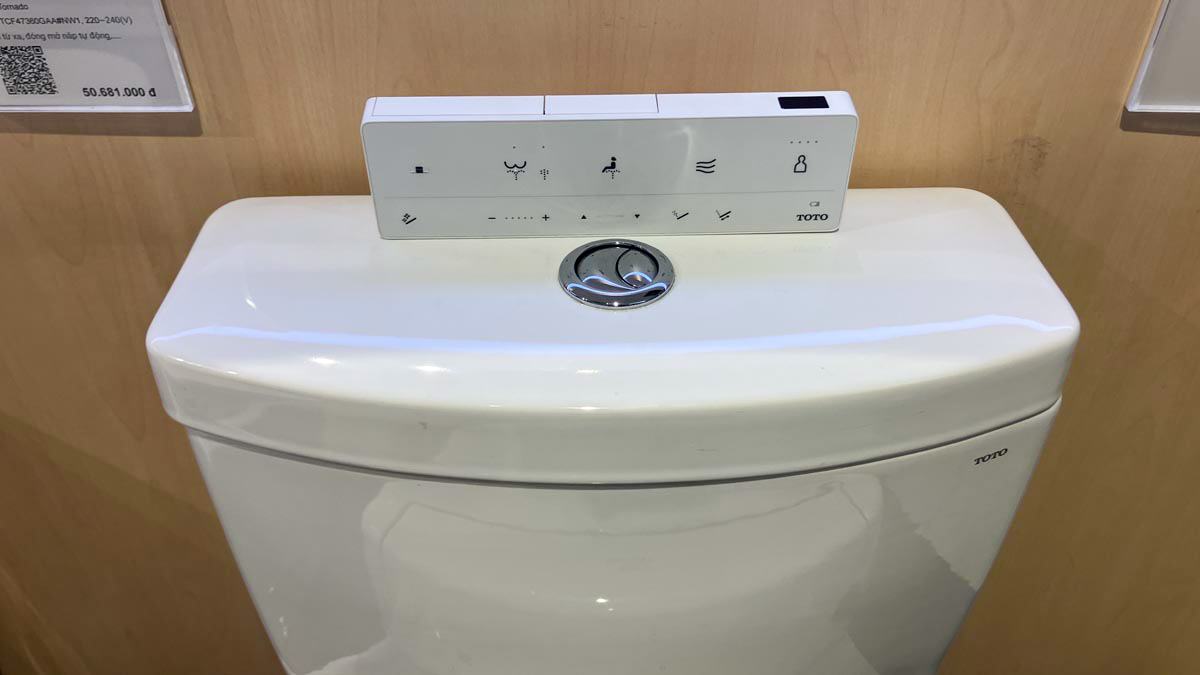 Bồn cầu TOTO MS889CDRW25 1 khối nắp điện tử Washlet S5 TCF34461GAA giấu dây