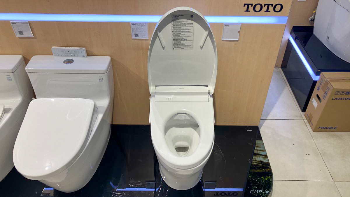 Bồn cầu TOTO MS889CDRW25 1 khối nắp điện tử Washlet S5 TCF34461GAA giấu dây