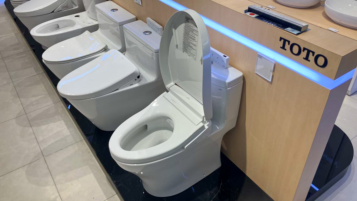 Bồn cầu TOTO MS889CDRW25 1 khối nắp điện tử Washlet S5 TCF34461GAA giấu dây