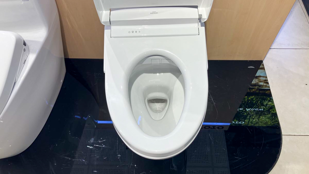 Bồn cầu TOTO MS889CDRW25 1 khối nắp điện tử Washlet S5 TCF34461GAA giấu dây