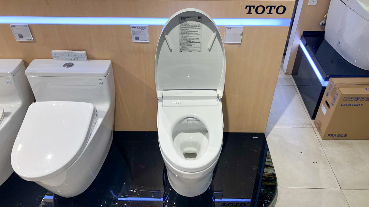 Bồn cầu TOTO MS889DRW25 1 khối nắp điện tử Washlet S5 TCF34461GAA
