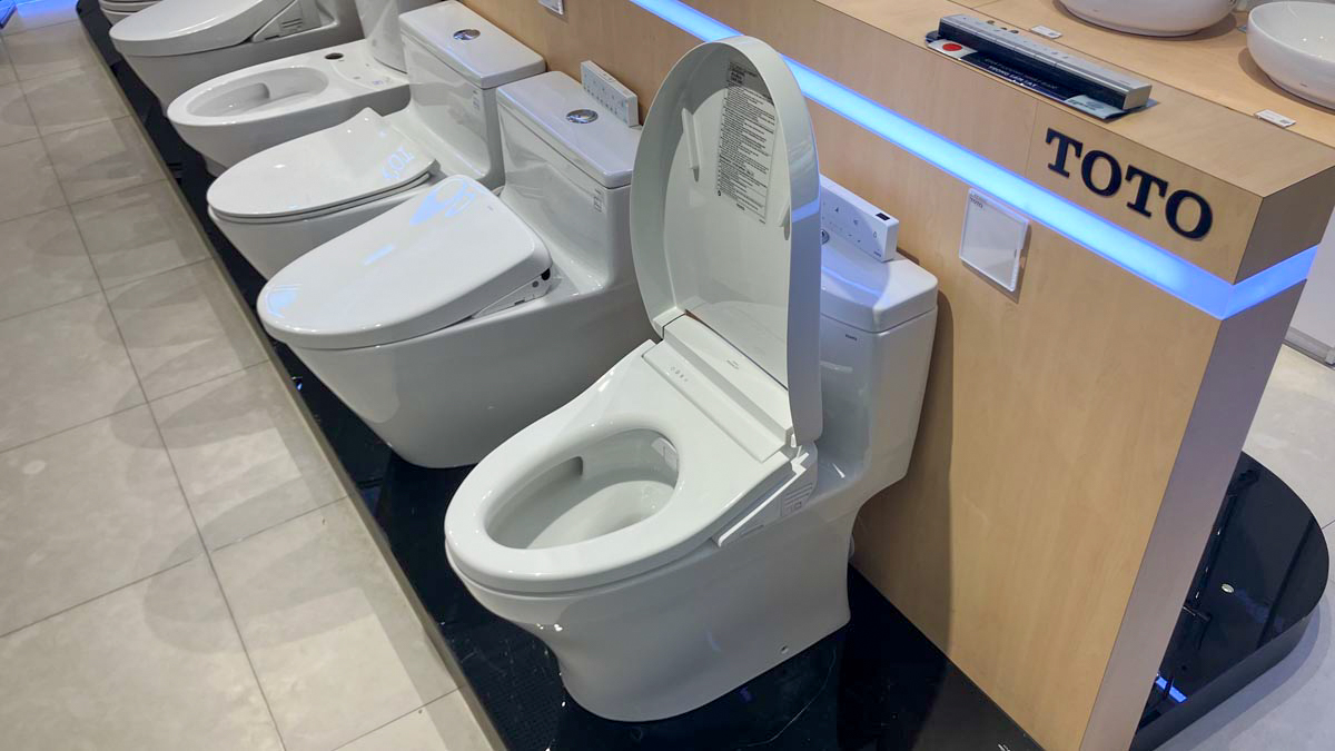 Bồn cầu TOTO MS889DRW25 1 khối nắp điện tử Washlet S5 TCF34461GAA