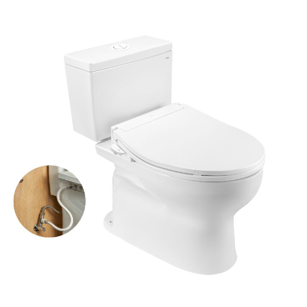 Bồn cầu TOTO CS302DJ1E6 2 khối nắp rửa cơ TCW11S