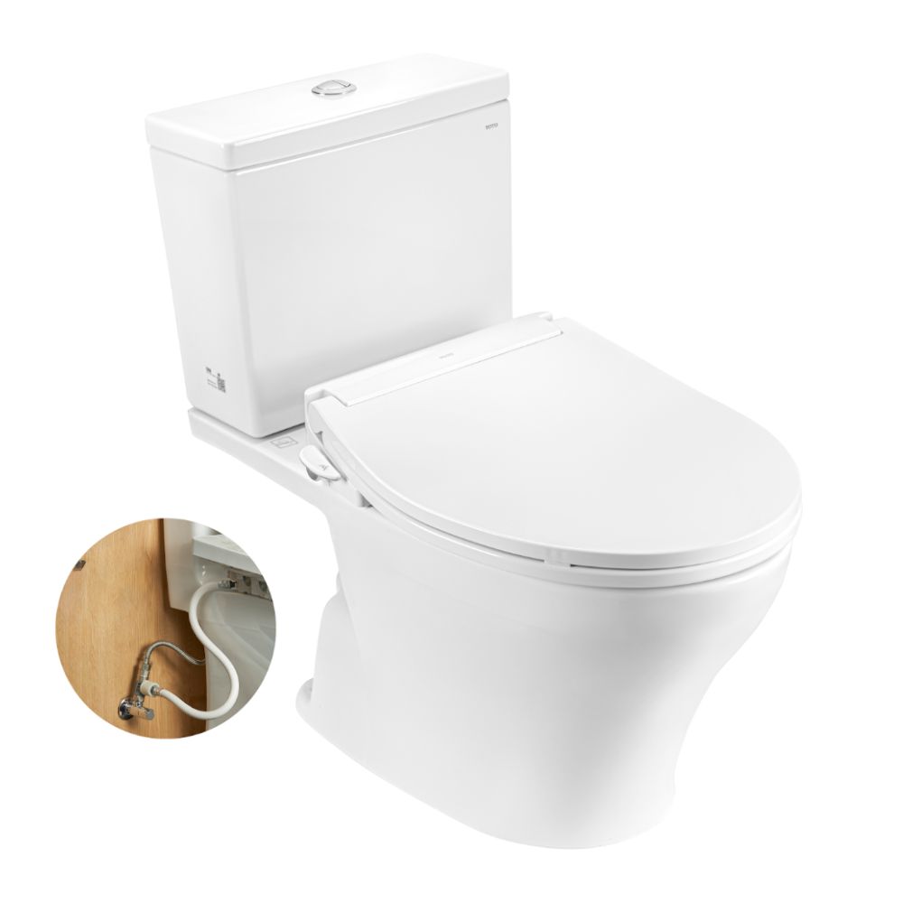 Bồn cầu TOTO CS326DE6 2 khối nắp rửa cơ TCW11S