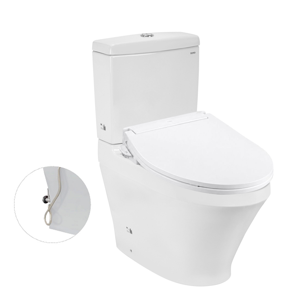 Bồn cầu TOTO CS948DE6 2 khối nắp rửa cơ TCW11S