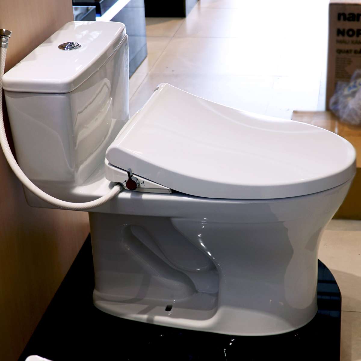 Bồn cầu TOTO MS855DE4 1 khối nắp rửa cơ TCW1211A