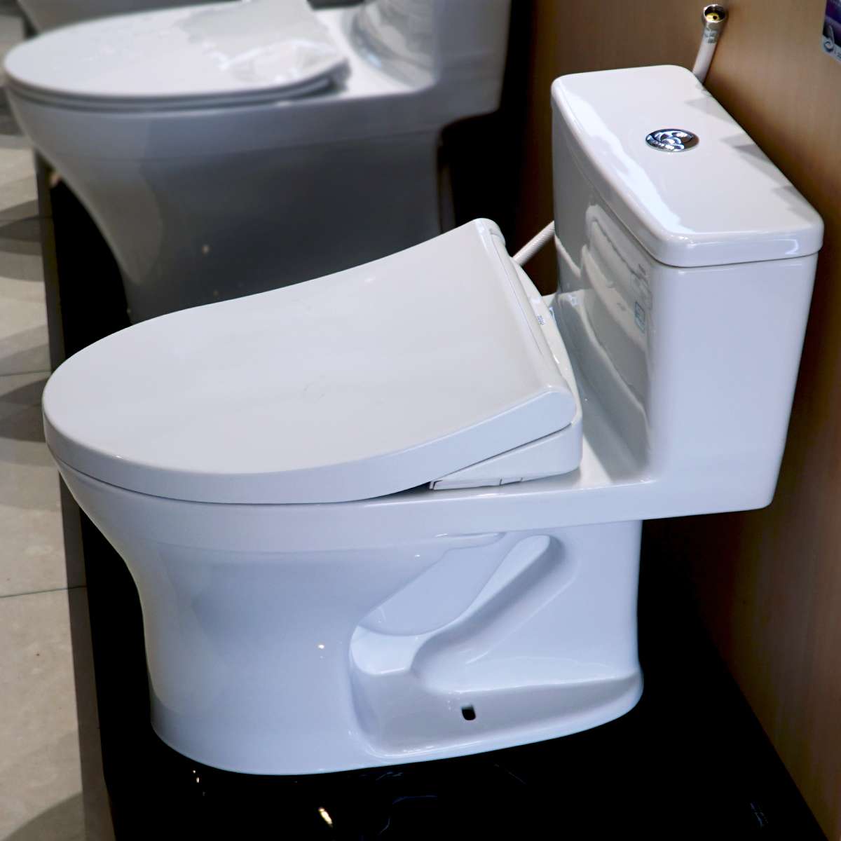 Bồn cầu TOTO MS855DE4 1 khối nắp rửa cơ TCW1211A