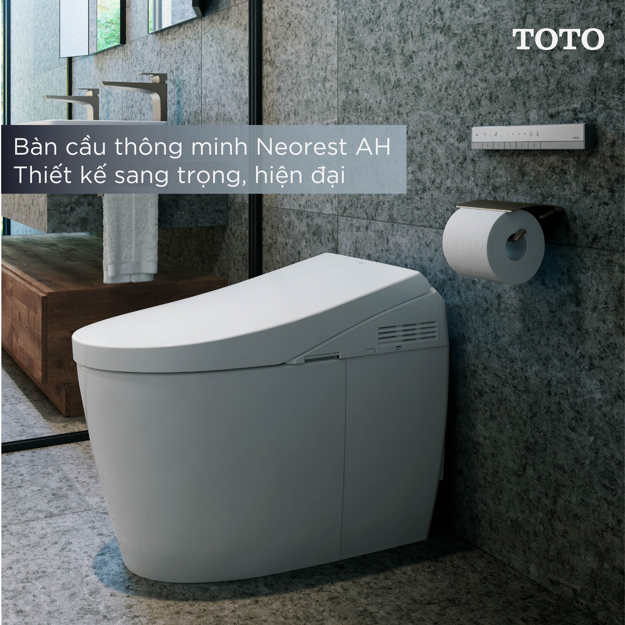 Bồn cầu Neorest AH TOTO CS989PVT/TCF9788WZ thoát ngang