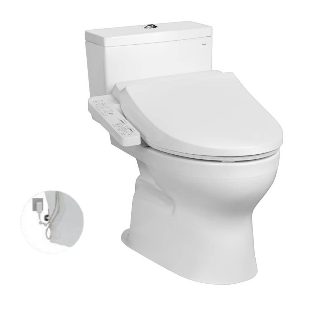 Bồn cầu TOTO CS302DW18 2 khối nắp điện tử TCF23710AAA Washlet C2 cơ bản