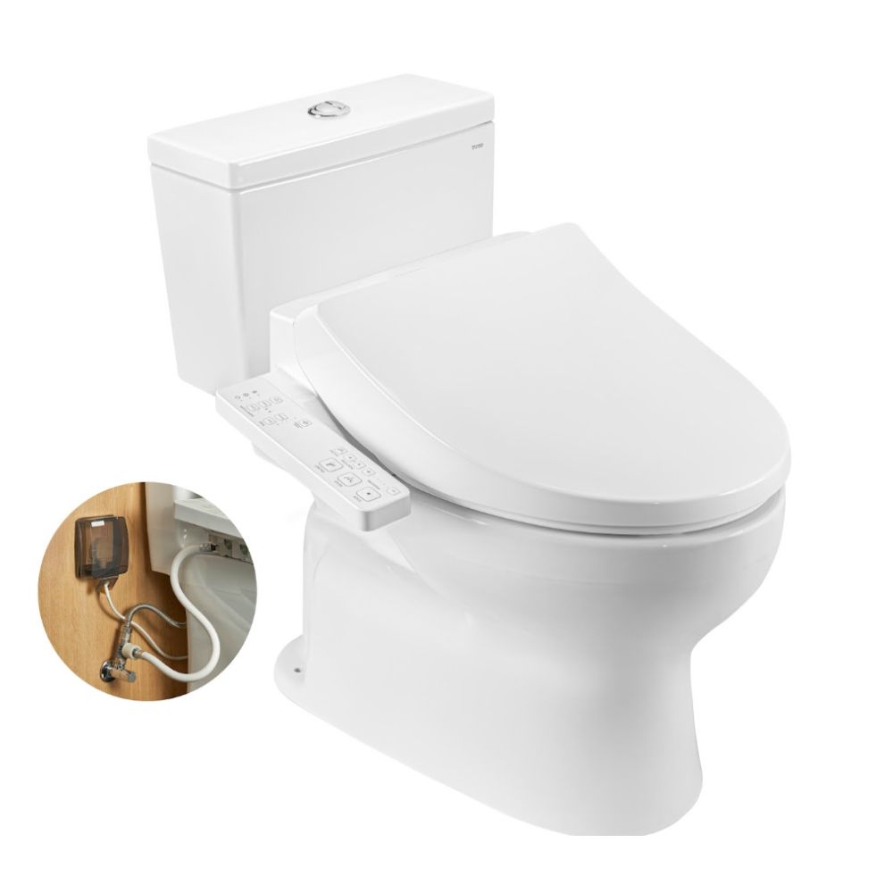 Bồn cầu TOTO CS302DW26 2 khối nắp điện tử Washlet S1 TCF23661GAA