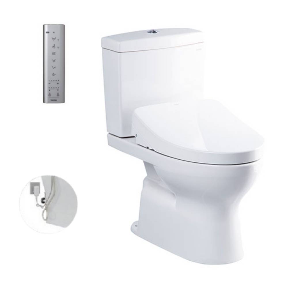 Bồn cầu TOTO CS320PDRW11 2 khối nắp điện tử Washlet S7 TCF4911Z