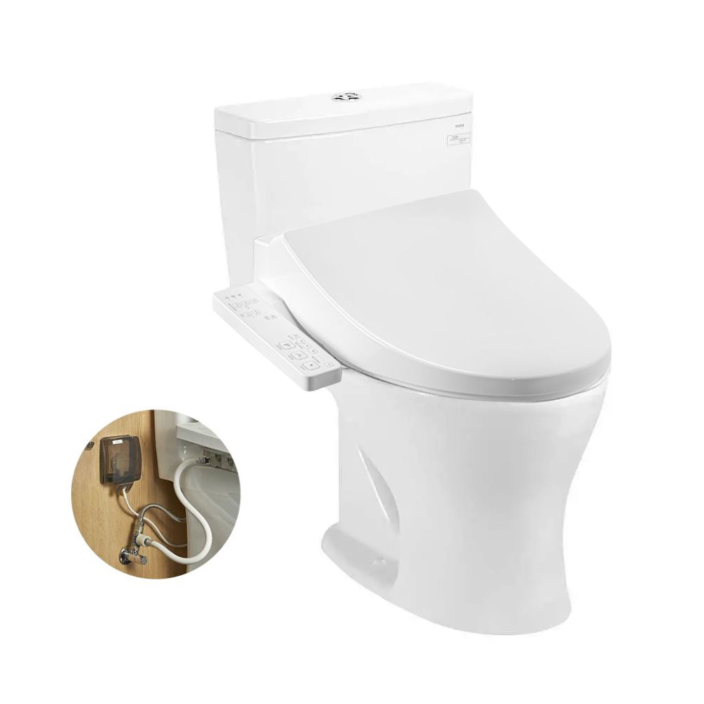 Bồn cầu TOTO CS735DW26 2 khối nắp điện tử Washlet S1 TCF23661GAA