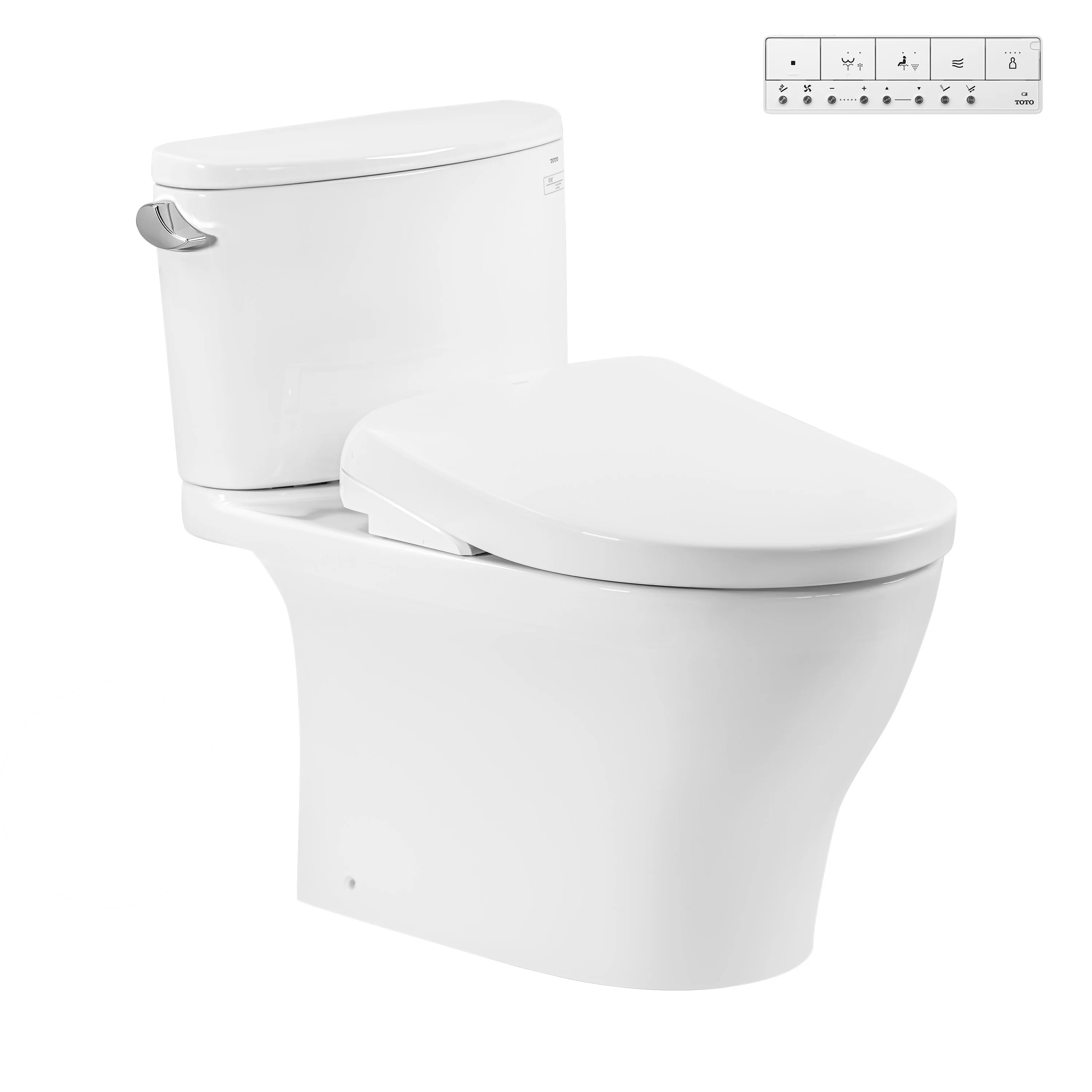 Bồn cầu 2 khối nắp rửa điện tử Washlet S7 TOTO CS767CRW23 (giấu dây)