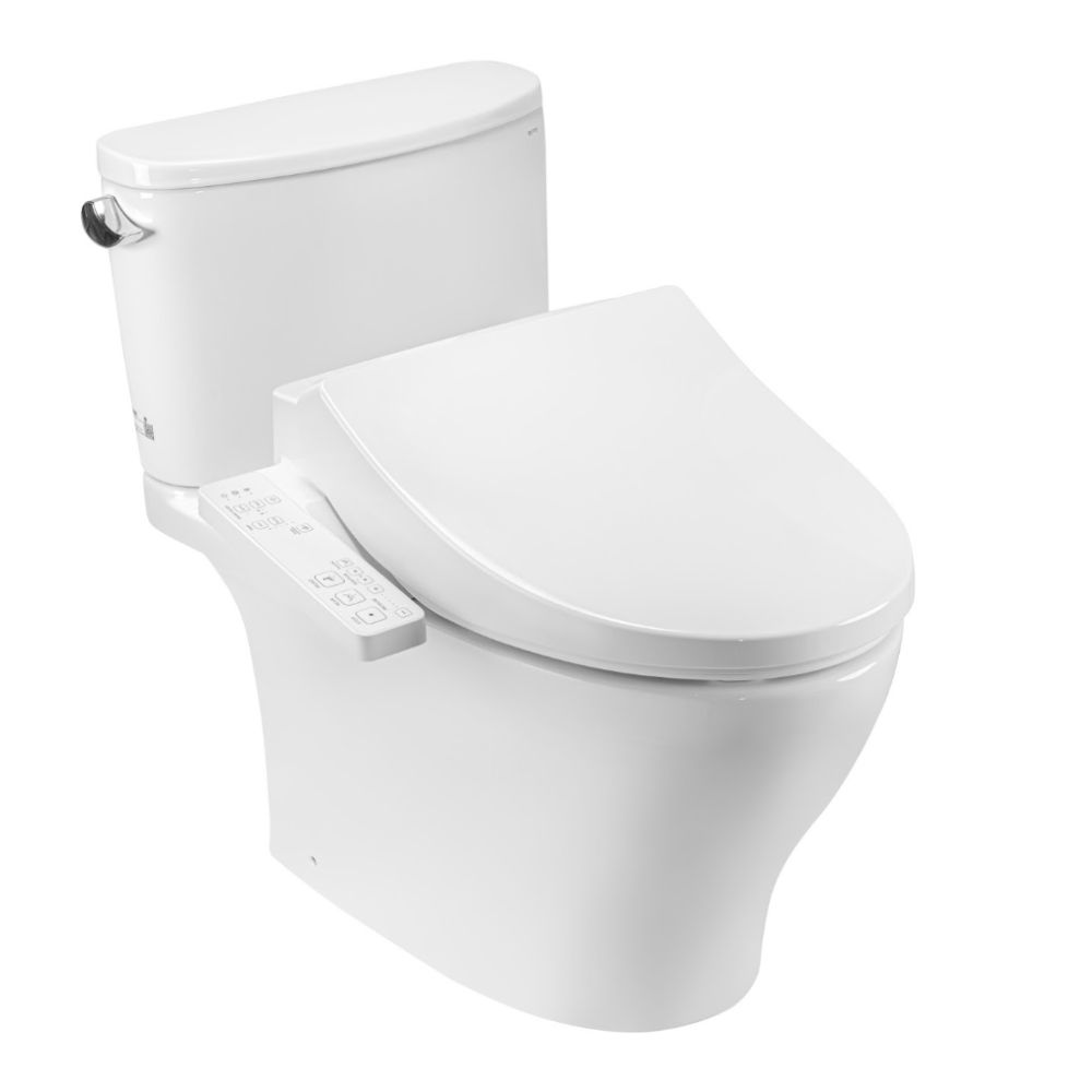 Bồn cầu TOTO CS767CRW26 2 khối nắp điện tử Washlet S1 TCF23661GAA giấu dây