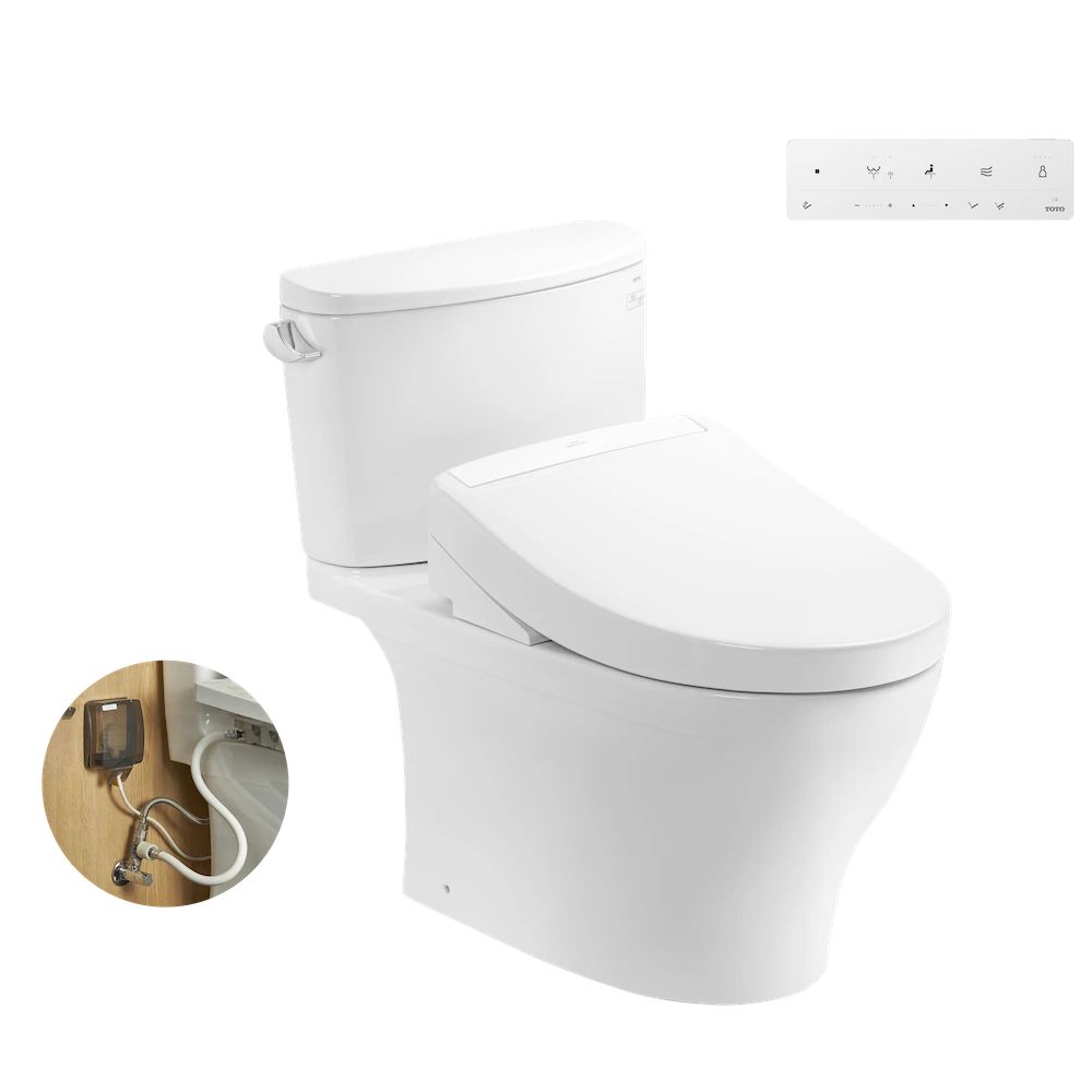 Bồn cầu TOTO CS767RW25 2 khối nắp điện tử Washlet S5 TCF34461GAA
