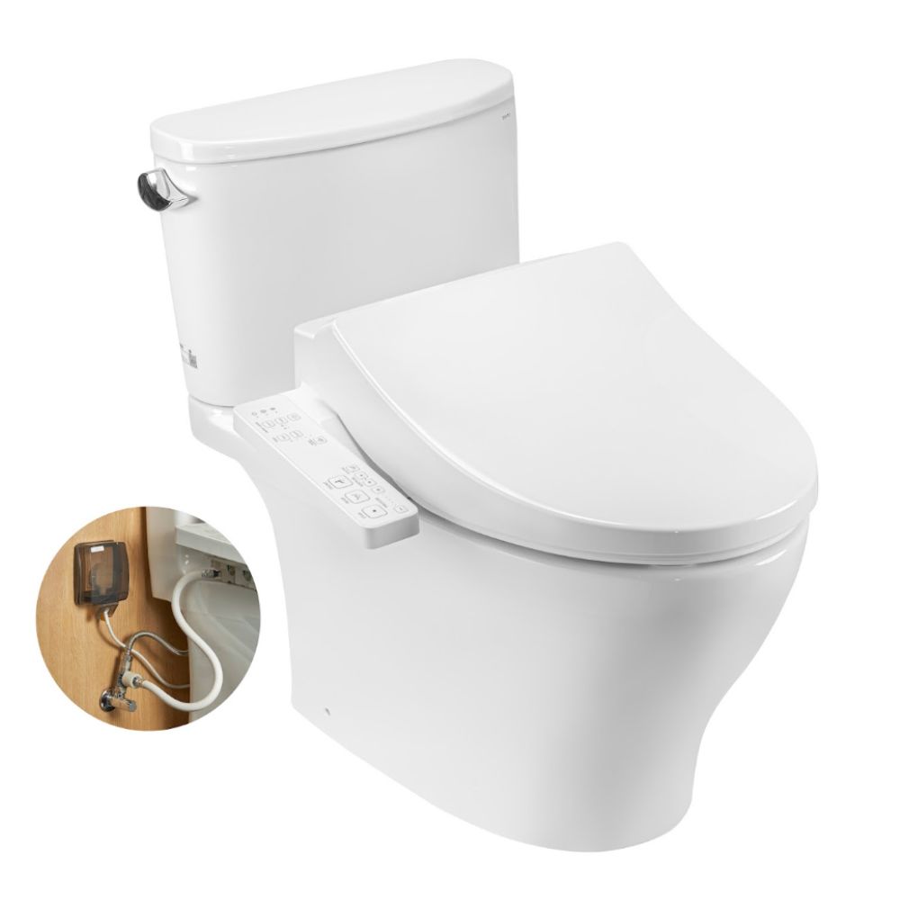Bồn cầu TOTO CS767RW26 2 khối nắp điện tử Washlet S1 TCF23661GAA