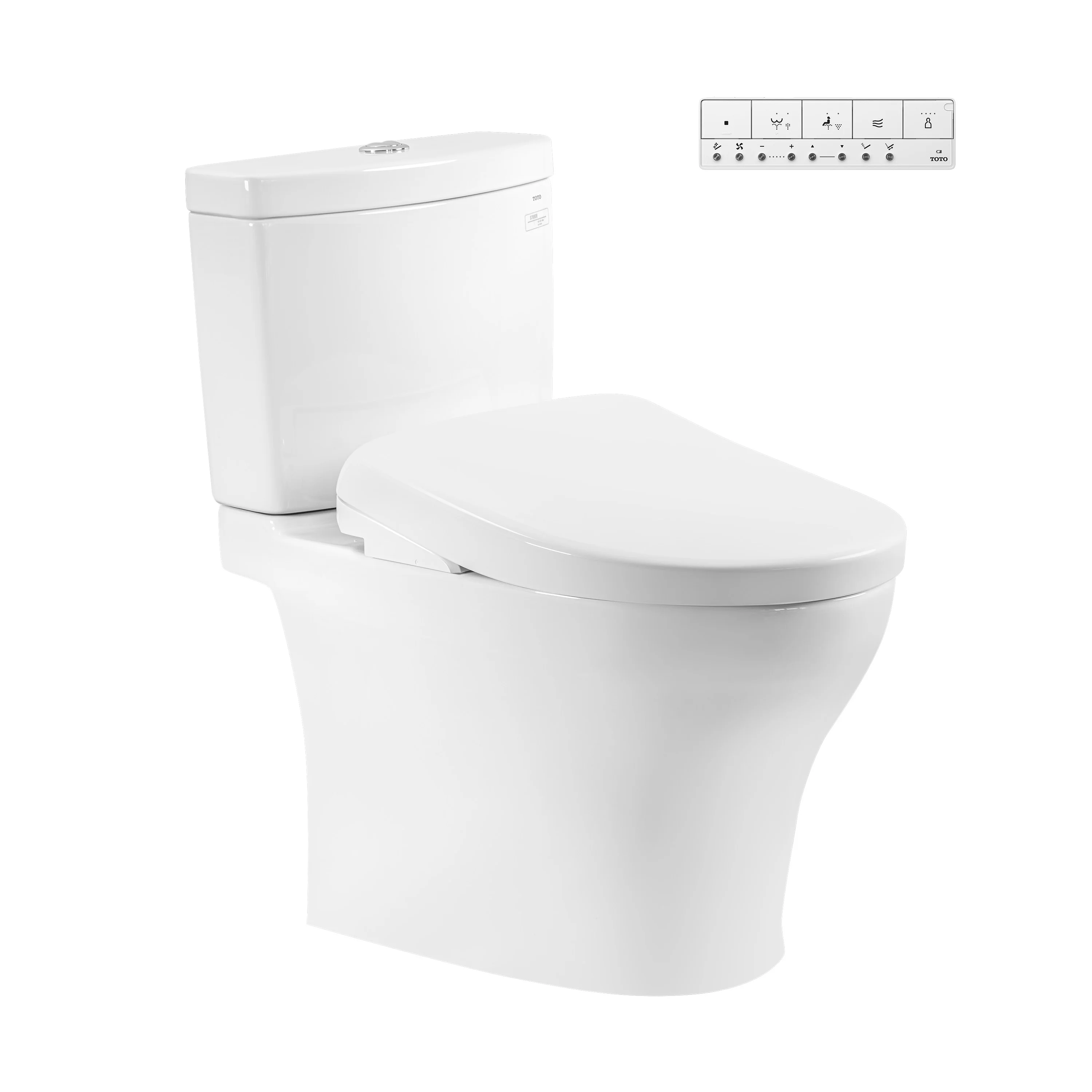 Bồn cầu 2 khối nắp rửa điện tử Washlet S7 TOTO CS769CDRW23 (giấu dây)