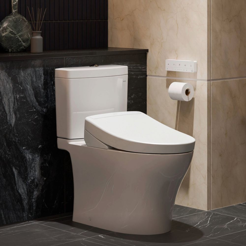 Bồn cầu TOTO CS769CDRW25 2 khối nắp điện tử Washlet S5 TCF34461GAA giấu dây