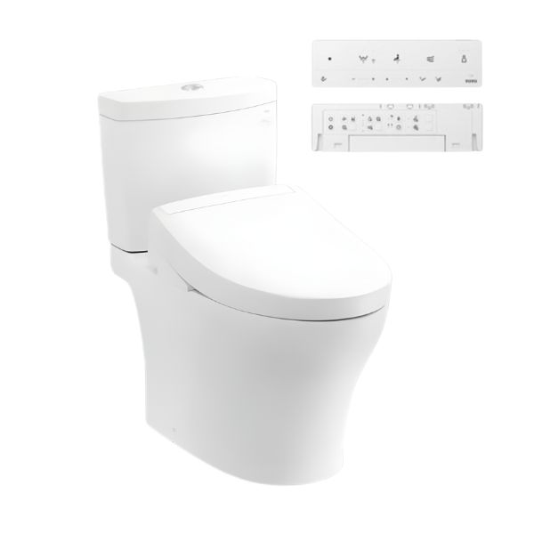 Bồn cầu TOTO CS769CDRW25 2 khối nắp điện tử Washlet S5 TCF34461GAA giấu dây