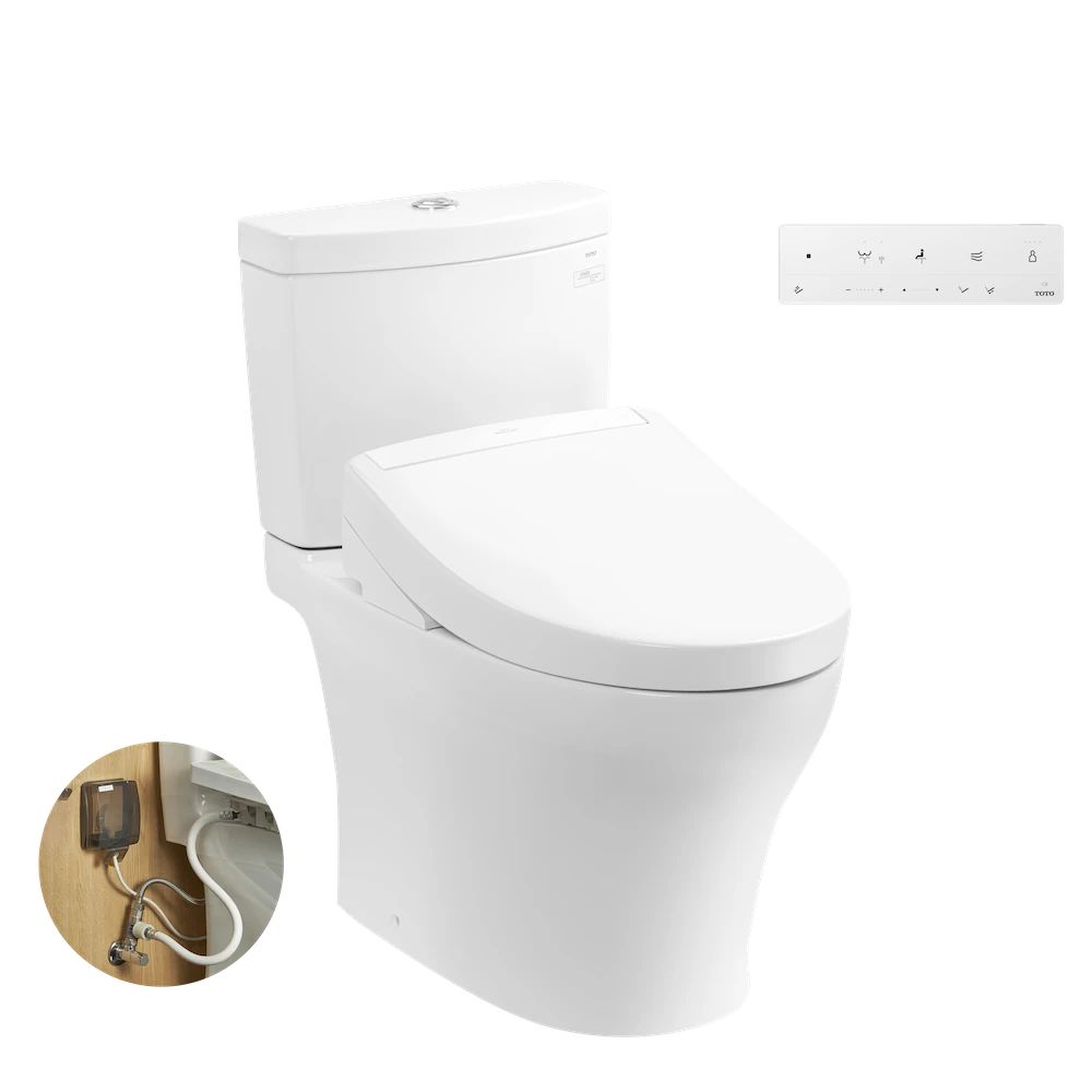Bồn cầu TOTO CS769DRW25 2 khối nắp điện tử Washlet S5 TCF34461GAA