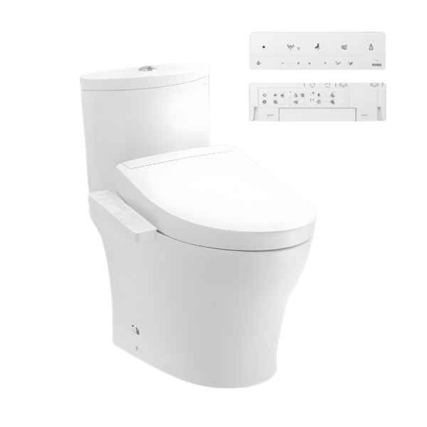 Bồn cầu TOTO CS838CDW25 2 khối nắp điện tử Washlet S5 TCF34461GAA giấu dây