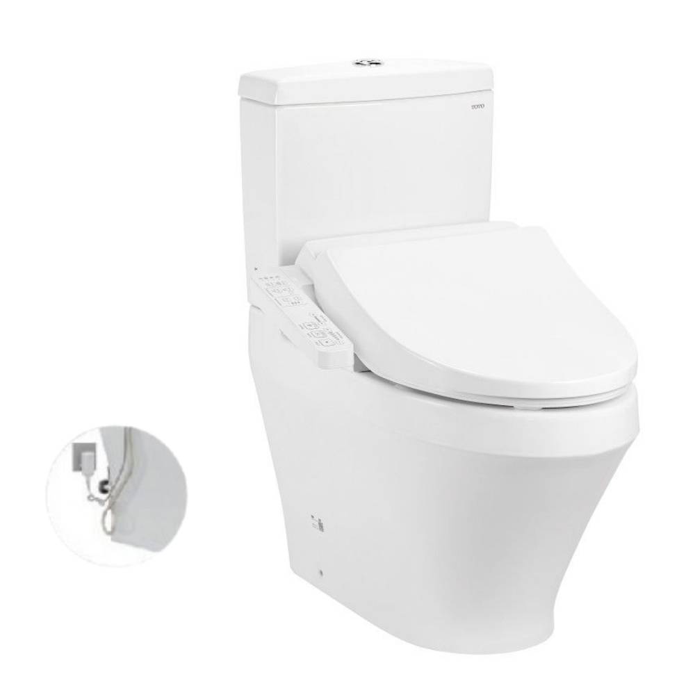 Bồn cầu TOTO CS945PDW18 2 khối nắp điện tử TCF23710AAA Washlet C2 cơ bản thoát ngang