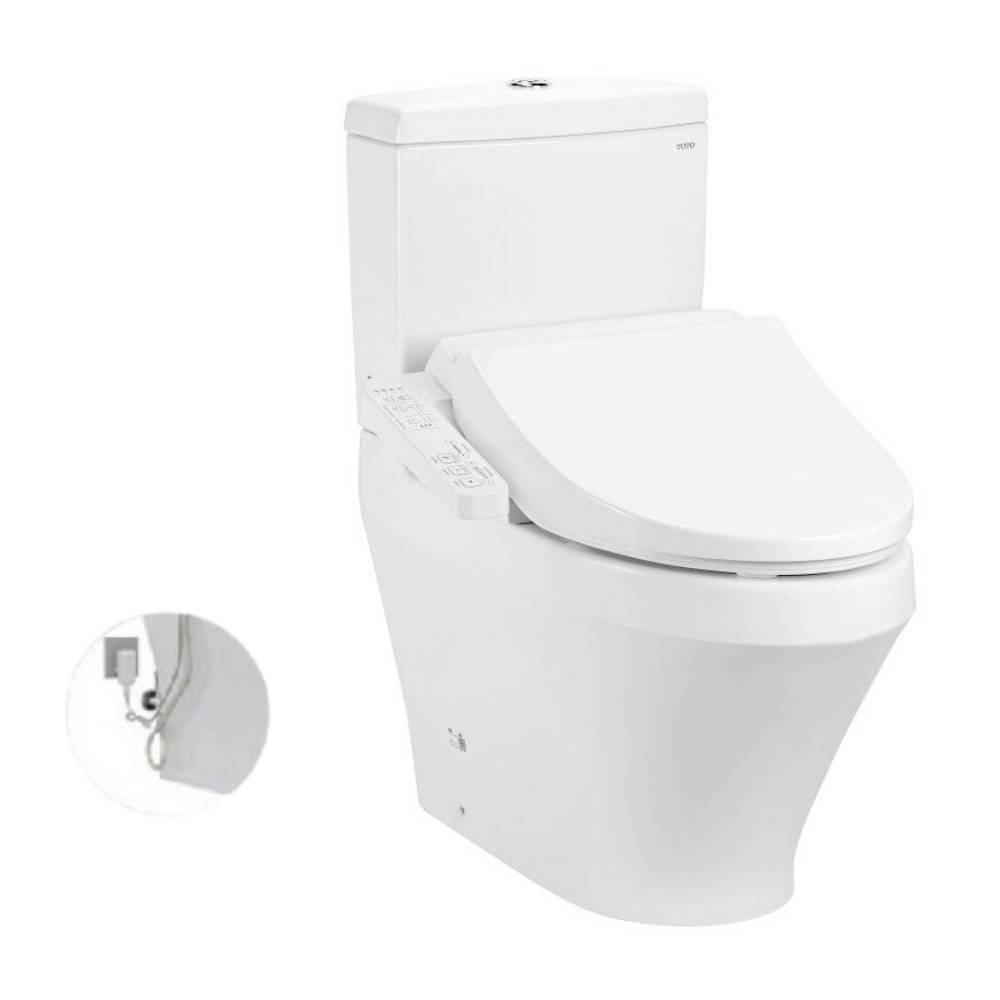 Bồn cầu TOTO CS948DW18 2 khối nắp điện tử TCF23710AAA Washlet C2 cơ bản