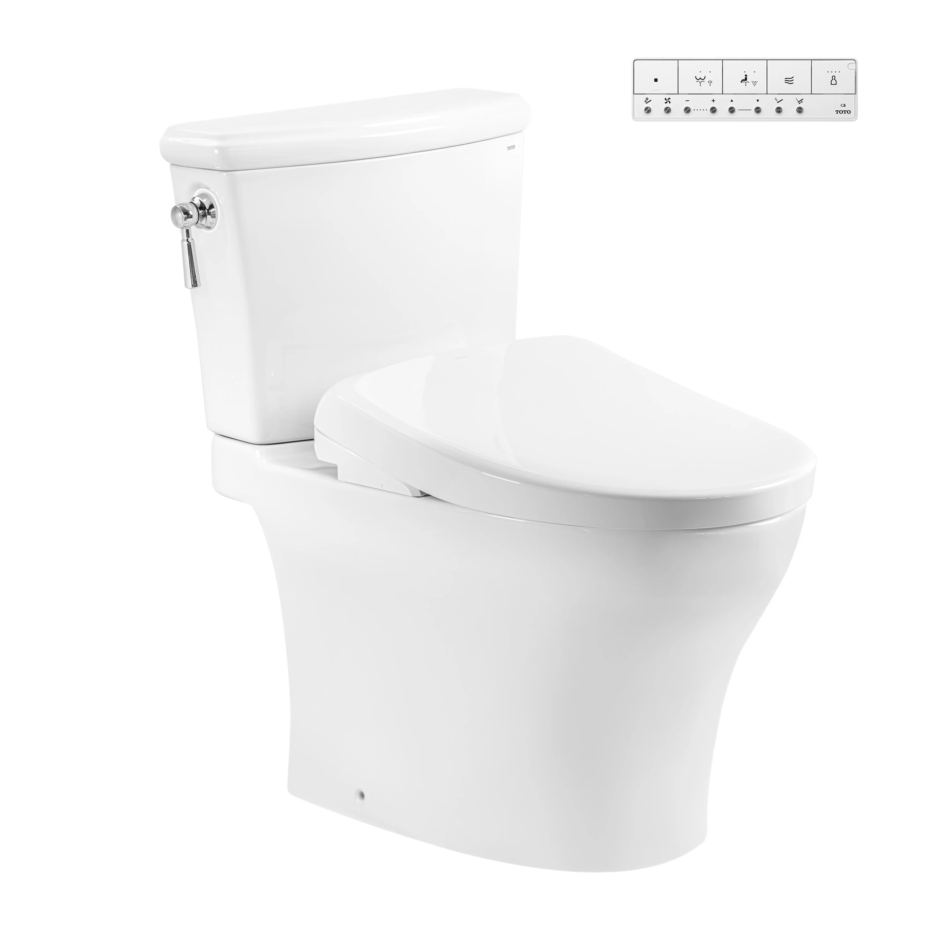 Bồn cầu 2 khối nắp rửa điện tử Washlet S7 TOTO CS986CGW23 (giấu dây)